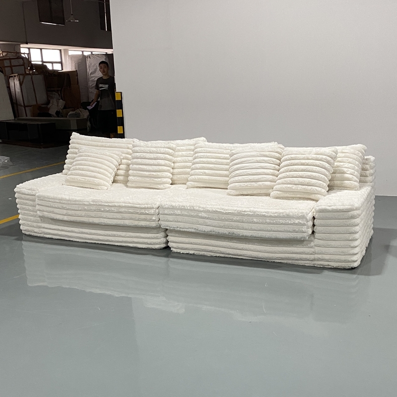 Comfy Green Fabric Sponge Sofa Easy Assembly 100 Lbs Weight Capacity