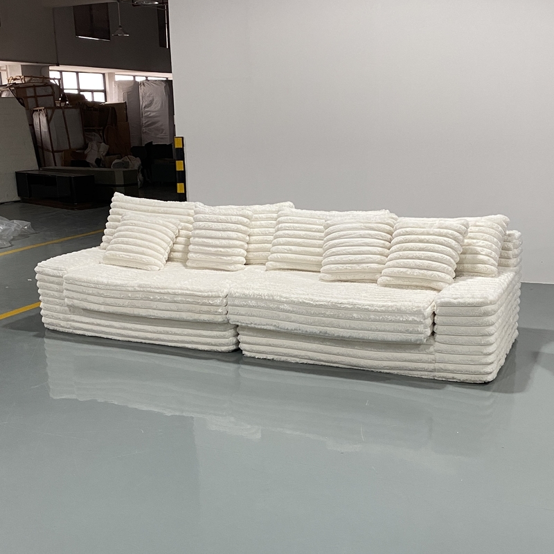 Comfy Green Fabric Sponge Sofa Easy Assembly 100 Lbs Weight Capacity